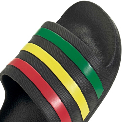 adidas Aqua Adilette Badelatschen HQ2449 - core black/green/pure ruby 42