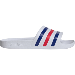 adidas Aqua Adilette Badelatschen HQ2448 - cloud white/pure ruby/semi lucid blue 43