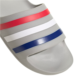 adidas Aqua Adilette Badelatschen HQ2447 - grey two/mystery ink/pure ruby 40.5