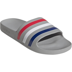 adidas Aqua Adilette Badelatschen HQ2447 - grey two/mystery ink/pure ruby 42
