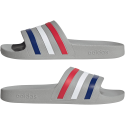 adidas Aqua Adilette Badelatschen HQ2447 - grey two/mystery ink/pure ruby 42