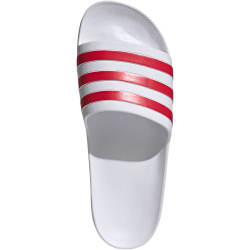 adidas Aqua Adilette Badelatschen HQ2444 - cloud white/team colleg red/cloud white 47