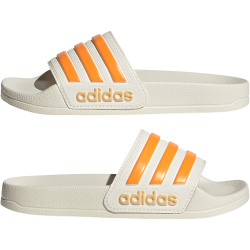 adidas Shower adilette Badelatschen Kinder JS2526 - off white/pure tangerine/semi ice tangerine 28