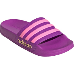 adidas Shower adilette Badelatschen Kinder JS2525 - purple burst/bliss pink/semi ice tangerine 32