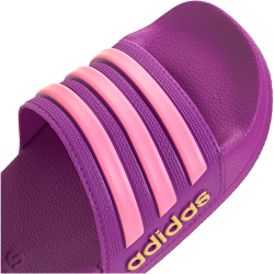 adidas Shower adilette Badelatschen Kinder JS2525 - purple burst/bliss pink/semi ice tangerine 34