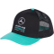 adidas Mercedes - AMG Petronas Formel 1 Team DNA Flatbrim Cap KS8856 - black/semi mint rush 58 - 60 cm