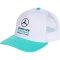 adidas Mercedes - AMG Petronas Formel 1 Team DNA Flatbrim Cap KS8855 - white/semi mint rush 58 - 60 cm