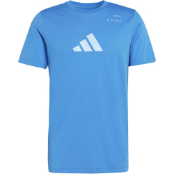 adidas Category Graphic Tennisshirt Herren KB9449 - ray blue S