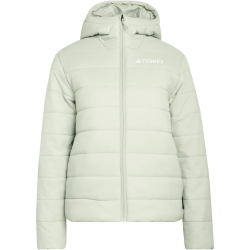 adidas TERREX Multi Essentials Climawarm Steppjacke mit Kapuze Damen KE9917 - halo green XS