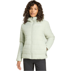 adidas TERREX Multi Essentials Climawarm Steppjacke mit Kapuze Damen KE9917 - halo green XS