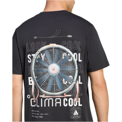adidas Climacool Tech Graphic Trainingsshirt Herren KB9407 - black XXL
