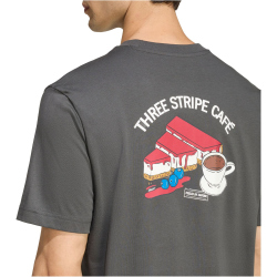 adidas Coffee Cafe Cheescake Graphic T-Shirt Herren...