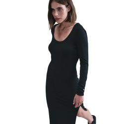 NIKE Sportswear Chill Knit langarm Midikleid Damen