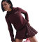 NIKE Sportswear Phoenix Fleece Shrunken Hoodie Damen 652 - burgundy crush XS