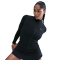 NIKE One Fitted Dri-FIT Fitness Trainingsjacke Damen 010 - black/white XXL