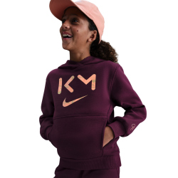 NIKE Kylian Mbappé Club Fleece Hoodie Kinder 610 - bordeaux/orange pulse/melon tint XL (158-170 cm)