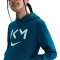 NIKE Kylian Mbappé Club Fleece Hoodie Kinder 301 - green abyss/igloo S (128-137 cm)