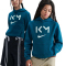 NIKE Kylian Mbappé Club Fleece Hoodie Kinder 301 - green abyss/igloo S (128-137 cm)