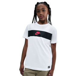 NIKE Sportswear Brandmark T-Shirt Kinder 100 - white S (128-137 cm)