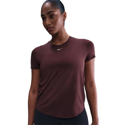 NIKE One Classic Dri-FIT T-Shirt Damen 652 - burgundy crush/white L