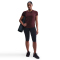 NIKE One Classic Dri-FIT T-Shirt Damen 652 - burgundy crush/white L
