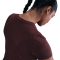 NIKE One Classic Dri-FIT T-Shirt Damen 652 - burgundy crush/white L