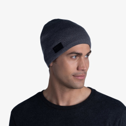 BUFF Fleece Strickmütze Solid grey