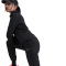 NIKE Tempo Dri-FIT Warm Mid-Waist Laufhose Damen 010 - black/reflective silv M