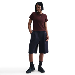 NIKE Sportswear Rib T-Shirt Damen 652 - burgundy crush/sail S