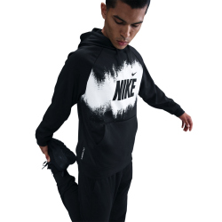 NIKE Therma-FIT Fleece Hoodie Herren 010 - black S