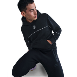 NIKE Total 90 Club Hoodie Herren 010 - black/white/white M