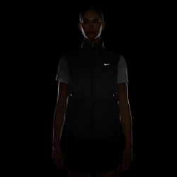 NIKE Swift Therma-FIT Laufweste Damen 010 - black/reflective silv XL