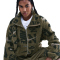 NIKE Sportswear Street Sherpajacke Damen 222 - medium olive/neutral olive/sail L