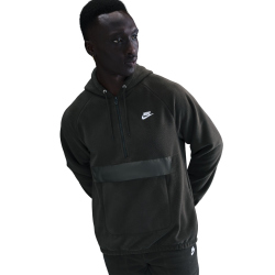 NIKE Club Winterized Hoodie Herren 355 - sequoia/white S