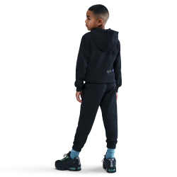 NIKE Sportswear Club Fleece Brand Energy Jogginghose Kinder 010 - black/black/safety orange M (137-147 cm)