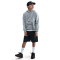 NIKE Sportswear Club Fleece Brand Energy Hoodie Kinder 063 - dk grey heather/black M (137-147 cm)