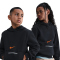 NIKE Sportswear Club Fleece Brand Energy Hoodie Kinder 010 - black/safety orange M (137-147 cm)