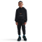 NIKE Sportswear Club Fleece Brand Energy Hoodie Kinder 010 - black/safety orange M (137-147 cm)
