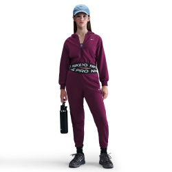 NIKE Pro Dri-FIT Fleece Jogginghose Mädchen 610 - bordeaux/bordeaux/black/white L (146-156 cm)