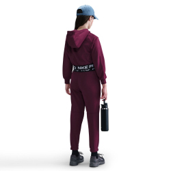 NIKE Pro Dri-FIT Fleece Jogginghose Mädchen 610 - bordeaux/bordeaux/black/white L (146-156 cm)