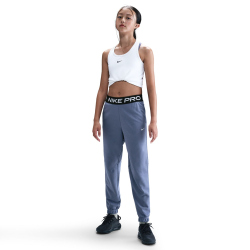 NIKE Pro Dri-FIT Fleece Jogginghose Mädchen 499 - world indigo/world indigo/black/white L (146-156 cm)