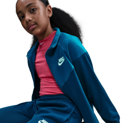 NIKE Sportswear Dri-FIT Trainingsanzug Kinder 415 - blue force/green abyss/white XL (158-170 cm)