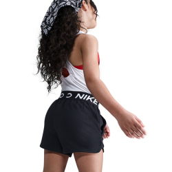 NIKE Pro Fleece Dri-FIT Shorts Mädchen 010 - black/black/black/white S (128-137 cm)