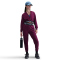 NIKE Pro Dri-FIT Fleece Hoodie Mädchen 610 - bordeaux/bordeaux/black/white XL (156-166 cm)