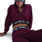 NIKE Pro Dri-FIT Fleece Hoodie Mädchen 610 - bordeaux/bordeaux/black/white XL (156-166 cm)
