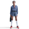 NIKE Pro Dri-FIT Fleece Hoodie Mädchen 499 - world indigo/world indigo/black/white S (128-137 cm)