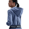 NIKE Pro Dri-FIT Fleece Hoodie Mädchen 499 - world indigo/world indigo/black/white S (128-137 cm)