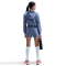 NIKE Pro Dri-FIT Fleece Hoodie Mädchen 499 - world indigo/world indigo/black/white S (128-137 cm)