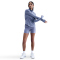 NIKE Swift Dri-FIT UV 1/2-Zip Laufshirt Damen 499 - world indigo/reflective silv XL
