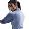 NIKE Swift Dri-FIT UV 1/2-Zip Laufshirt Damen 499 - world indigo/reflective silv XL
